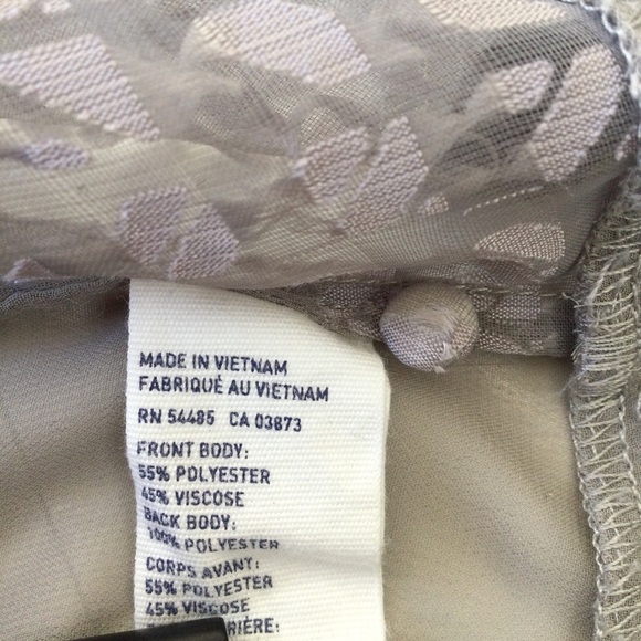 American Eagle Outfitters Sheer Textured Sleeveless Top Gray XS - Picture 6 of 9